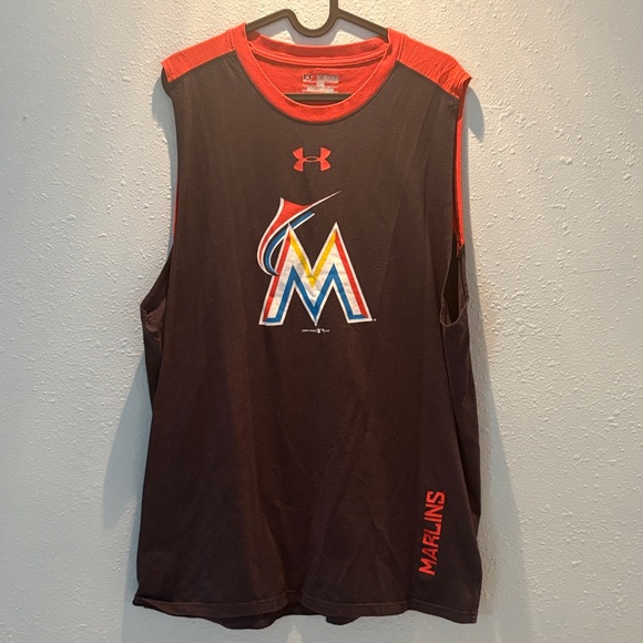 Under Armour Other - Under Armour Miami Marlins Sleeveless Shirt